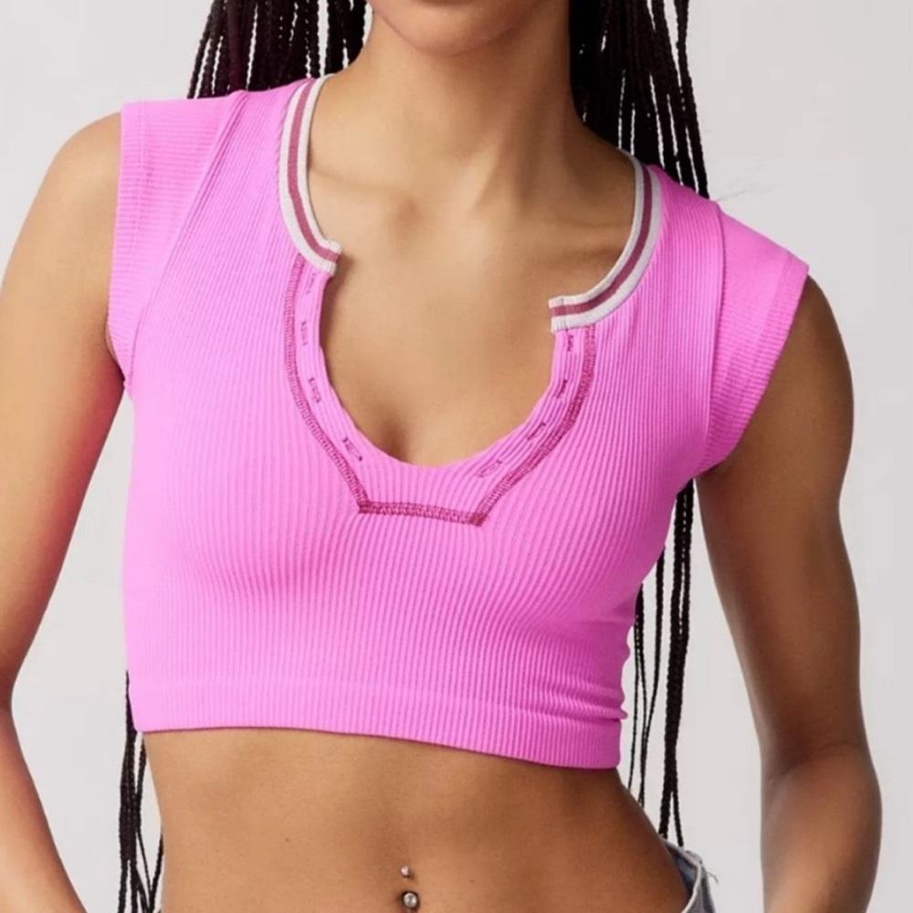 Urban Outfitters Out From Under Pink Ribbed Tank Top